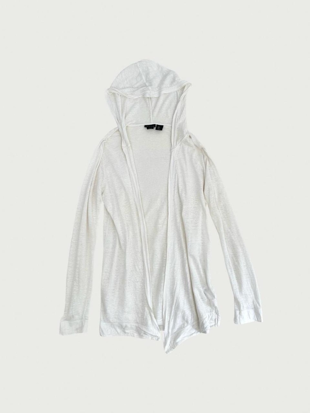 Linen Hooded Cardigan Top